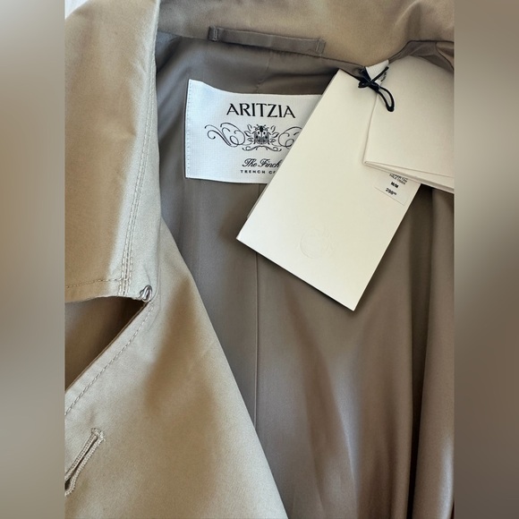Aritzia New Finch Trench Coat - City Twill Size M NWT - Picture 7 of 7